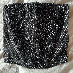 🩷VALENTINES DAY🩷 Ruffle Bustier 
La SENZA Black and White Mesh Detail